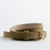 Slim Suede Belt