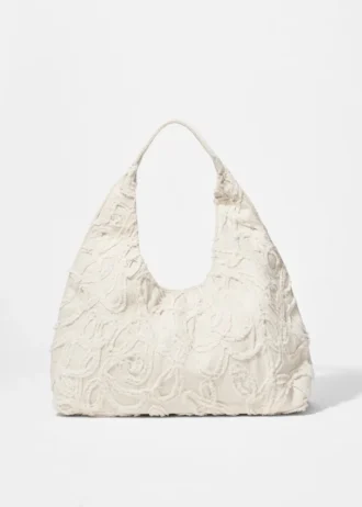 Small Appliquéd Denim Tote Bag