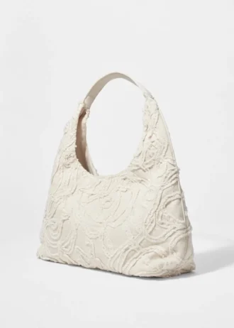 Small Appliquéd Denim Tote Bag