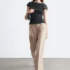 Smocked Boatneck Top