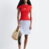 Smocked Boatneck Top