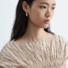 Smocked Boatneck Top