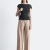 Smocked Boatneck Top