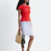 Smocked Boatneck Top