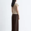 Smocked Boatneck Top