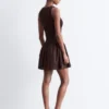 Smocked Cotton Poplin Mini Dress