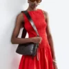 Smocked Cotton Poplin Mini Dress