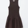 Smocked Cotton Poplin Mini Dress