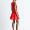 Smocked Cotton Poplin Mini Dress