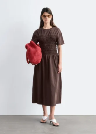 Smocked Midi Dress