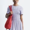 Smocked Midi Dress