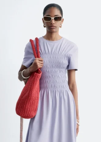 Smocked Midi Dress