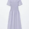 Smocked Midi Dress