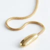 Snake-Chain Lariat Necklace