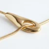 Snake-Chain Lariat Necklace