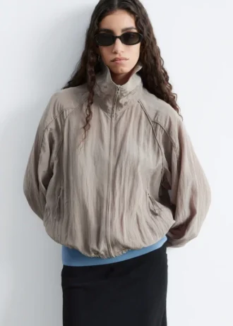 Sporty Viscose-Blend Jacket