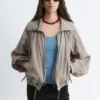Sporty Viscose-Blend Jacket