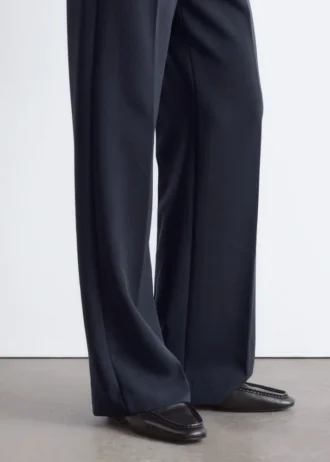 Square-Toe Leather Loafers