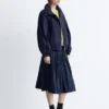 Stand-Collar Drawstring Jacket
