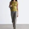 Straight-Leg Wool Trousers