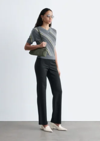 Straight-Leg Wool Trousers