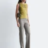 Straight-Leg Wool Trousers