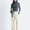 Straight Press-Crease Trousers