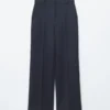 Straight Press-Crease Trousers