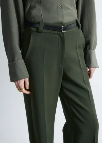 Straight Press-Crease Trousers