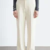 Straight Press-Crease Trousers
