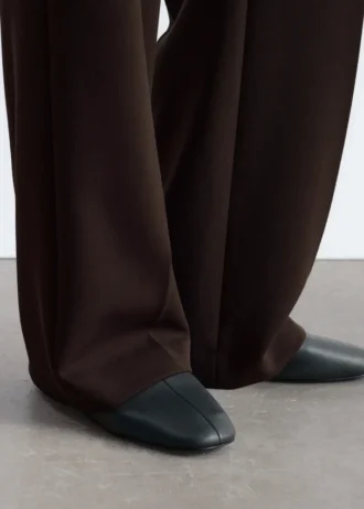 Straight Press-Crease Trousers