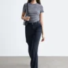 Straight Press-Crease Trousers