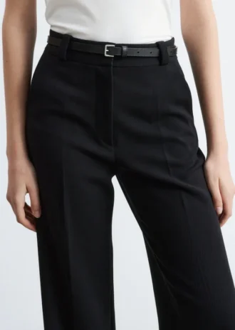 Straight Press-Crease Trousers