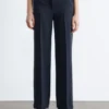 Straight Press-Crease Trousers