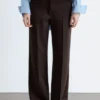 Straight Press-Crease Trousers