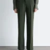 Straight Press-Crease Trousers