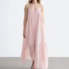 Strappy Embroidered Maxi dress