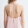 Strappy Embroidered Maxi dress