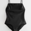 Strappy Open Back Swimsuit
