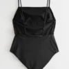 Strappy Open Back Swimsuit