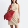Striped Cotton Mini Polo Dress