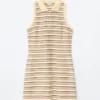 Striped Cotton Mini Polo Dress