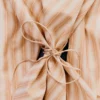 Striped Cowl-Neck Blouse