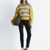 Striped Panel Knit Jumper