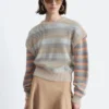 Striped Panel Knit Jumper