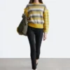 Striped Panel Knit Jumper