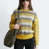 Striped Panel Knit Jumper