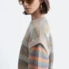Striped Panel Knit Jumper