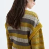 Striped Panel Knit Jumper