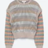 Striped Panel Knit Jumper